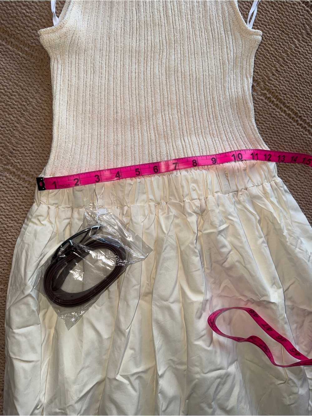 215.  Mon Renn Elemental Knit Combo Dress - Picture 7 of 15